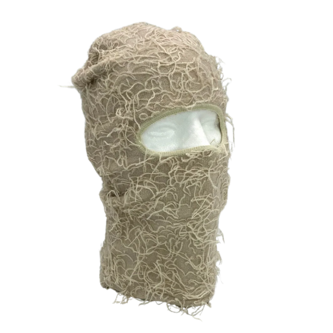 Beige balaclava on a white background