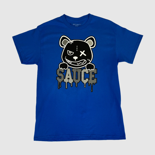 Blue Sauce Bear Graphic Tee with bold bear design